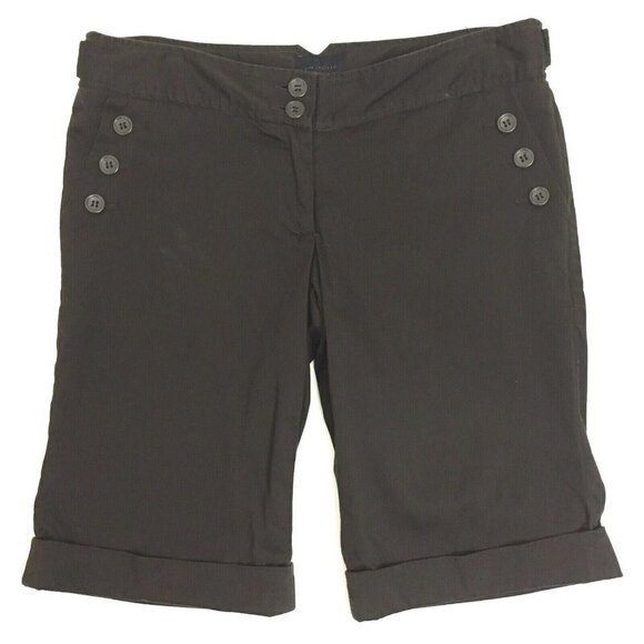 The Limited Drew Fit Women's size 8 Bermuda Shorts Cuffed Brown - Picture 1 of 4